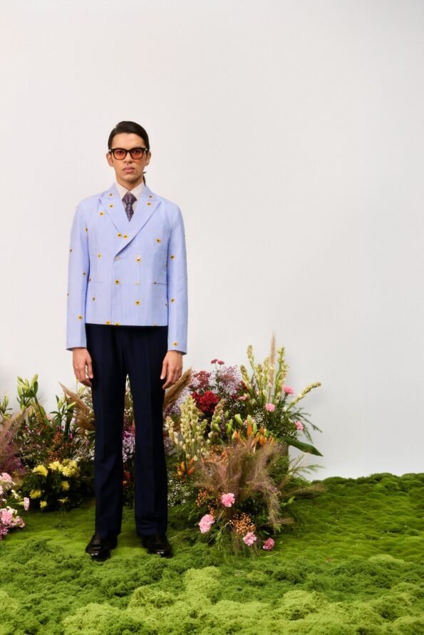 Sunflower Meadow Double Breasted Jacket